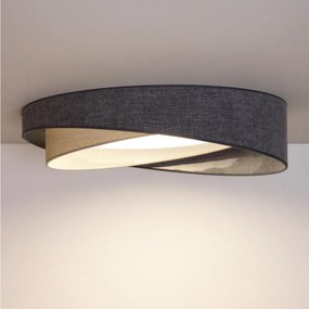 BRILAGI- LED mennyezeti lámpatest VELVET TWIST LED/24W/230V 4000K átm. 55 cm szürke/kr.