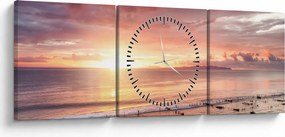 Kép - Tenger panoráma (órával) (90x30 cm)