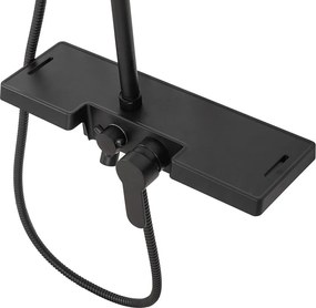 Rea Vigo - zuhanygarnitúra kifolyóval, fekete, REA-P7001