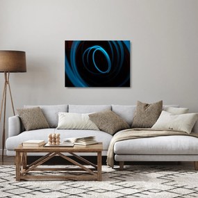Kék vonal képe (üvegen) (70x50 cm)