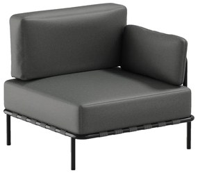 Sötétszürke kerti kanapé modul (variálható) Salve – Sit Sit