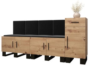 Előszobabútor Amanda 17 (artisan tölgy + fekete). 1086005