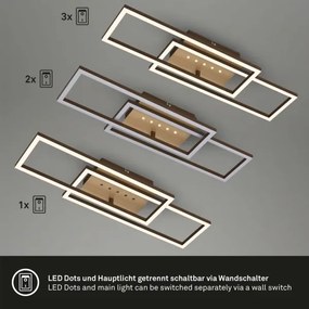 Brilo - Dimmelhető LED mennyezeti lámpatest LED/30W/230V 3000K barna