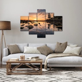 A vízfelület képe naplementekor (150x105 cm)
