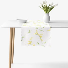 Goldea teflonbevonatú asztali futó - mimózavirágok 50x160 cm