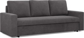 Zeus kanapéágy, kordbársony, hab töltet, egyenes kartámasz, szürke