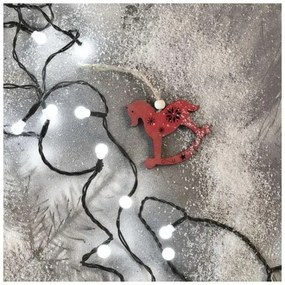 LED karácsonyi fényfüzér 300 LED, 8 funkció, 35 m, hideg fehér