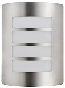 PREZENT 61000 MEMPHIS Modern Kültéri Fali Lámpa Opál, Ezüst E27 IP44