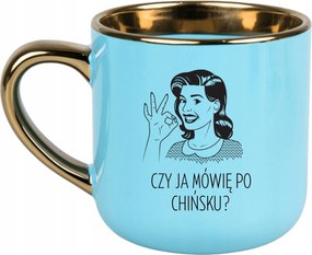 Bögre Kék 400ml Ajándék Vicces Anyák Napja Beszélek Kínaiul?