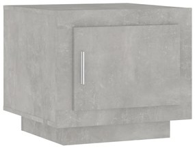 Betonszürke szerelt fa dohányzóasztal 51x50x45 cm