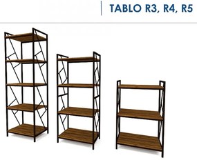 Tablo R3 99cm Könyvespolc Tölgy - Sötétbarna