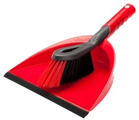 Piros seprű és lapát - Vileda