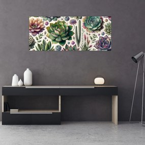 Kép - Pozsgás növények (120x50 cm)