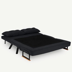 2 személyes kanapéágy Homoko 2-Seater - Fekete