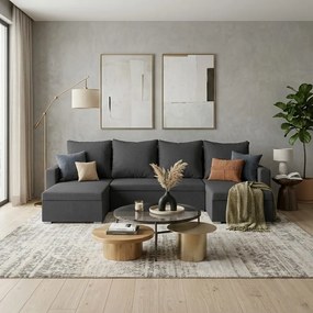 MONDO-U ággyá alakítható sarokkanapé Szürke