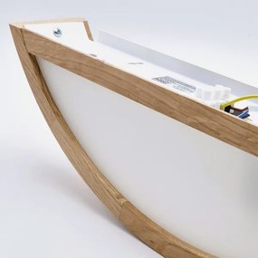 Brilagi - LED RGBW fényerőszabályozható fali lámpa CARVALHO 1xE27/15W/230V Wi-Fi tölgy