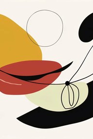 Poszter 68x101cm Geometrikus görbület