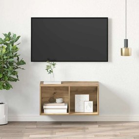 Fali TV szekrény kézműves tölgy 37 x 37 x 72 cm Faanyag