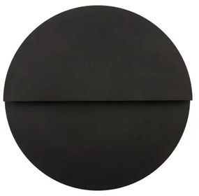 LED fali lámpa LUNA LED/7W/230V átm. 26 cm fekete