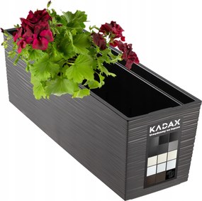 Virágtartó Erkélydoboz Betéttel Virágágyás Korlát 19x56cm