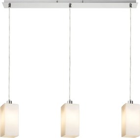 RENDL LIZ III 80 závěsná opálové sklo/matný nikl 230V LED E27 3x15W