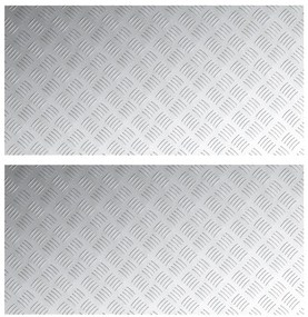Alumínium Rácsos Lemezek 2 db Csúszásmentes 100x50 cm