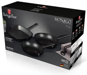 BerlingerHaus 3 részes serpenyő szett Monaco Collection BH/7096N