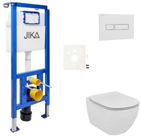 Fali WC szett Jika előtétfalas szereléshez + Ideal Standard Tesi WC SIKOJSTES1