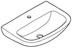 GROHE 39440000 - Mosdó BAU CERAMIC 553 × 386 mm kerámia/fehér