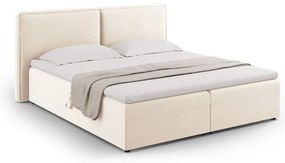 Krémszínű ágyneműtartós boxspring ágy 180x200 cm Arendal – Cosmopolitan Design