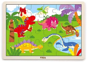 Gyermek fa puzzle Viga Dino