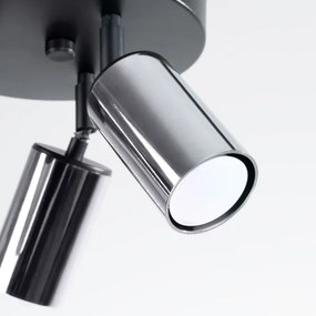 Sollux SL.1369 - Spotlámpa WINX 3xGU10/10W/230V fekete/króm