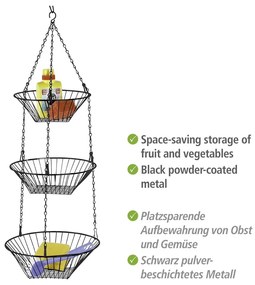 Fém függő gyümölcsös kosár Trio – Wenko