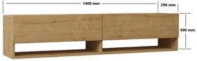 TV szekrény Arges - Sapphire Oak
