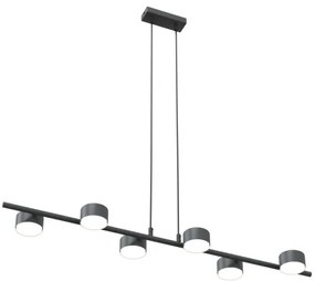 Csillár zsinóron SORA 6xGX53/12W/230V fekete