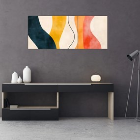 Kép - Minimalista színes illusztráció II. (120x50 cm)