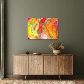 Absztrakció kép - festmény (üvegen) (70x50 cm)
