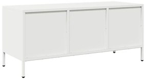 fehér hidegen hengerelt acél TV-szekrény 101,5 x 39 x 43,5 cm