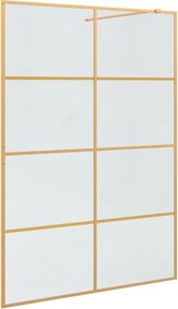 vidaXL Walk-in zuhanyfal Arany 140 x 195 cm edzett üveg