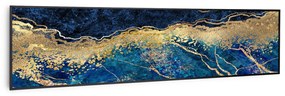 Klarstein Wonderwall Air Art Smart, infravörös hősugárzó, 120 x 30 cm, 350 W, kék márvány