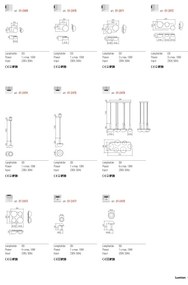 Redo 01-2472 - LUMIEN fali lámpa 3xG9/10W/230V arany/fehér