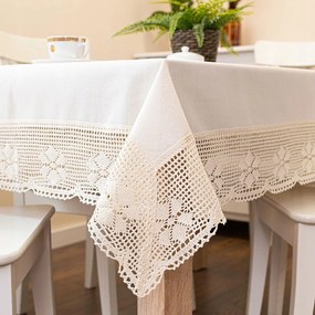 Rachela Abrosz áttört mintával, szélesség 130cm x magasság 180cm, krémszínű