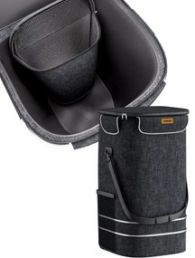 Jurhan EASY bevásárlótáska kerekekkel, 50l, fekete