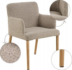 Kényelmes Széles Bézs Étkezőszék konyha nappali háttámlával