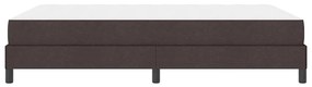 Boxrugós ágy matracmal sötétbarna 140 x 190 cm szövet