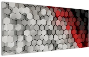 Kép - 3D hatszögek (120x50 cm)