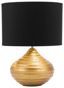 Aranyszínű kerámia asztali lámpa 42 cm KUBAN Beliani