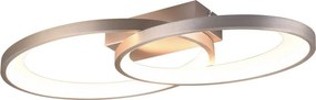 TRIO R64482107 MALAGA Modern LED Mennyezeti Lámpa Ezüst LED IP20