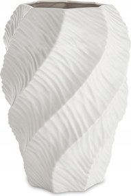 Fehér Váza Flakon Dekoratív Dekoráció Porcelán Ajándék Nappaliba 30 cm.