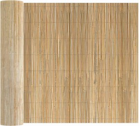 vidaXL Bambusz kerítés Természetes 400 x 125 cm bambusz